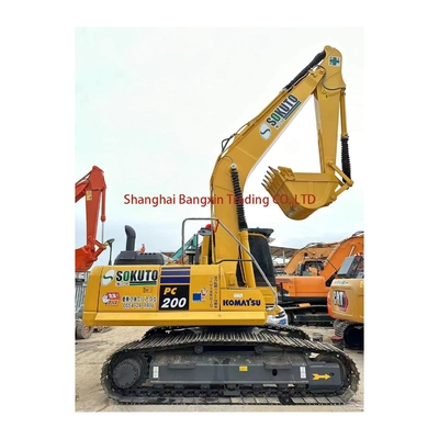 20000 KG Χρησιμοποιούμενος εξορυκτής Komatsu PC200 με χωρητικότητα 1 κουβάς σε άριστη κατάσταση