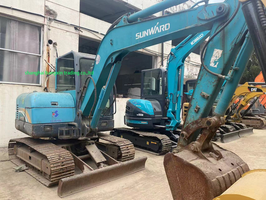 Μίνι σκάφτης Sunward SWE60 με αρχική υδραυλική βαλβίδα και χωρητικότητα κουβάς 0,23m3