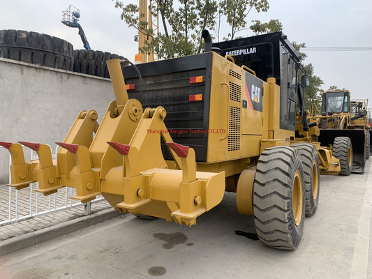 Κατώτερες ώρες λειτουργίας Cat Grader Χρησιμοποιείται Caterpillar 140H Land Leveller με κινητήρα Cummins