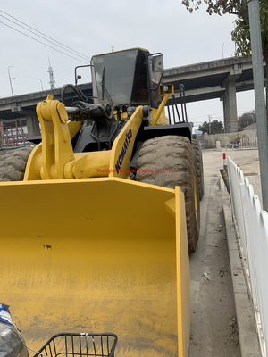 Ιαπωνία Προέλευση 21 τόνων Χρησιμοποιημένα φορτωτικά τροχών Komatsu WA470 Κατηγοριοποιημένο φορτίο 7 τόνων έτοιμα για εργασία