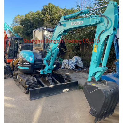 Χρησιμοποιούμενος εξορυκτής Kobelco SK55 Mini με πιστοποίηση EPA/CE και λειτουργικό βάρος 5 τόνων