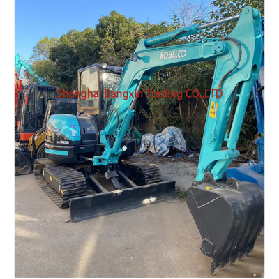 Χρησιμοποιούμενος εξορυκτής Kobelco SK55 Mini με πιστοποίηση EPA/CE και λειτουργικό βάρος 5 τόνων