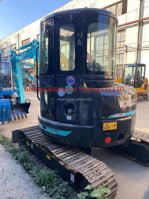 Χρησιμοποιούμενος εξορυκτής Kobelco SK55 Mini με πιστοποίηση EPA/CE και λειτουργικό βάρος 5 τόνων