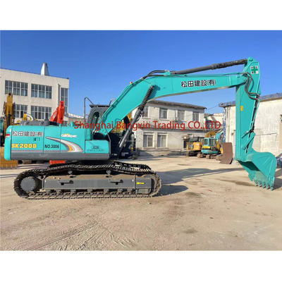 Χρησιμοποιούμενη εκσκαφέας 20 τόνων Kobelco SK200-6E στην Ιαπωνία με κινητήρα ISUZU και πιστοποίηση EPA/CE
