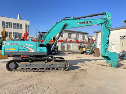 Χρησιμοποιούμενος εξορυκτής Kobelco SK200-6E με κινητήρα ISUZU σχεδόν 2021 Έτος κατασκευής