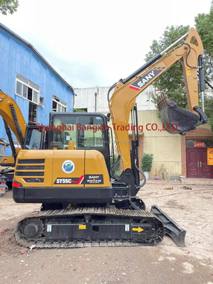 Μικρό μηχάνημα Χρησιμοποιείται SANY SY55C μίνι εξορυκτής 95% Πολύ καλή κατάσταση Αρχική υδραυλική αντλία