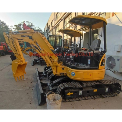 3 τόνους μεταχειρισμένο μίνι εξορυκτικό Komatsu PC30 με κινητήρα Cummins Αρχικό Ιαπωνικό Υδραυλικό Σύστημα
