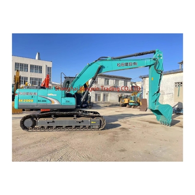 Χρησιμοποιούμενος εξορυκτής Kobelco SK200 με πιστοποίηση EPA/CE και βάρος 6000 KG