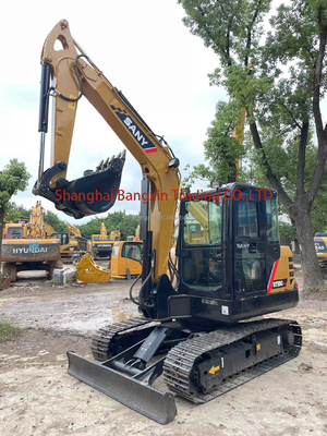 Εργασιακό βάρος 5,5 τόνων Sany SY55C Excavator Χρησιμοποιούμενη μηχανή σκάφους με δωρεάν αποστολή