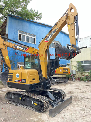 Εργασιακό βάρος 5,5 τόνων Sany SY55C Excavator Χρησιμοποιούμενη μηχανή σκάφους με δωρεάν αποστολή