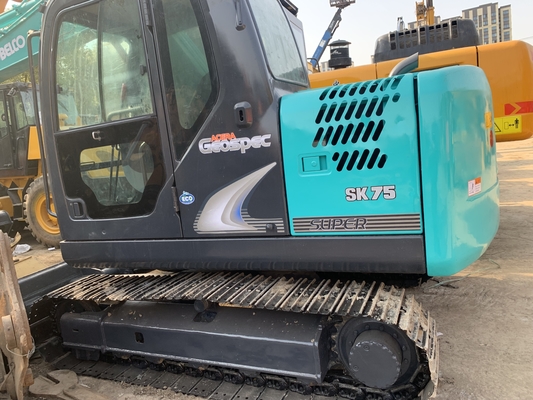 Χρησιμοποιούμενος εξορυκτής Kobelco SK75 με αρχικό υδραυλικό κύλινδρο και πιστοποίηση προϊόντος