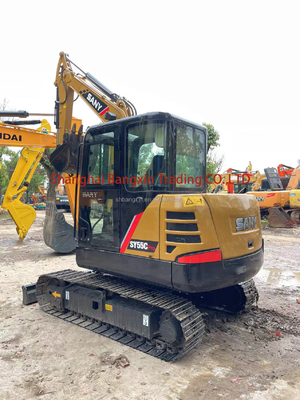 5.5TON λειτουργικό βάρος Sany SY55C εξορυκτής για άριστη απόδοση εργασίας
