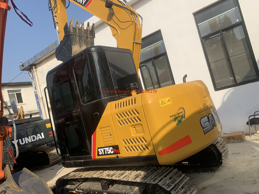 Παγκόσμια χρήση Sany SY75 Crawler Excavator με αρχική υδραυλική βαλβίδα