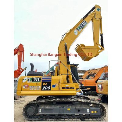 Εκσκαφέας Komatsu PC200 100% πρωτότυπη ιαπωνική μεταχειρισμένη μηχανή εκσκαφής 700 ώρες εργασίας
