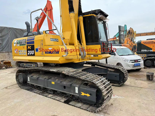 Εκσκαφέας Komatsu PC200 100% πρωτότυπη ιαπωνική μεταχειρισμένη μηχανή εκσκαφής 700 ώρες εργασίας