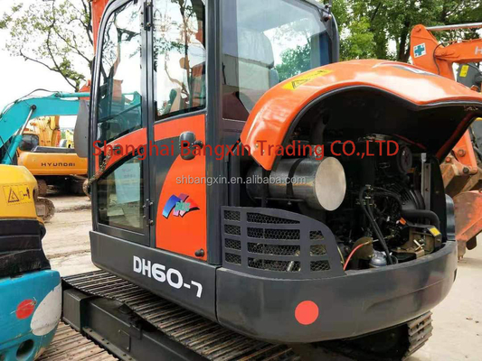 DH60 Doosan Excavator Χρησιμοποιούμενος σκάφτης με πιστοποίηση EPA/CE
