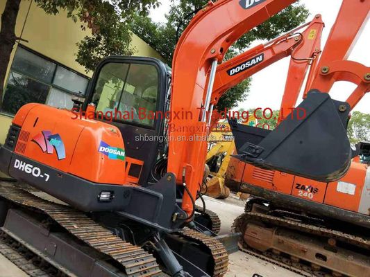 DH60 Doosan Excavator Χρησιμοποιούμενος σκάφτης με πιστοποίηση EPA/CE