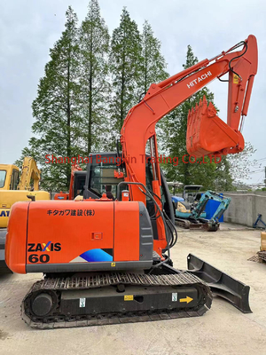 Χρησιμοποιούμενος εξορυκτής Hitachi ZX60 Mini με ισχυρή ισχύ και υδραυλική σταθερότητα