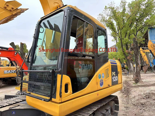 Ιαπωνία Εισαγόμενο Komatsu PC130-7 Εκσκαφέας 13 Τόνων 600 Εργάσιμες ώρες 0,6 χωρητικότητα κουβάς