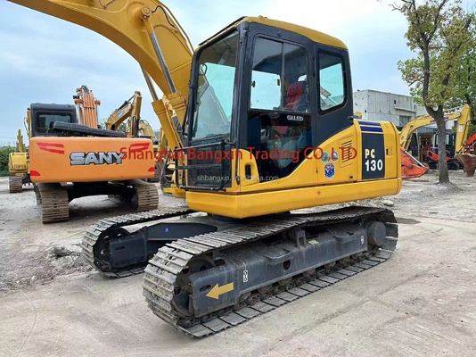 Ιαπωνία Εισαγόμενο Komatsu PC130-7 Εκσκαφέας 13 Τόνων 600 Εργάσιμες ώρες 0,6 χωρητικότητα κουβάς