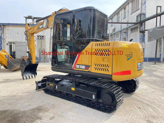 2022 Sany SY75 Χρησιμοποιούμενη ανασκαφή Crawler σε εξαιρετική κατάσταση με χωρητικότητα 0.27 κουβάς