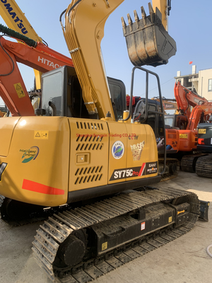 40 kw Sany SY75 μεταχειρισμένο σκάφος γύρο σχεδόν και έτοιμο για γρήγορη αγορά