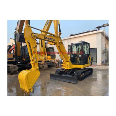 Χρησιμοποιούμενη εκσκαφέας Komatsu PC56 με χωρητικότητα 0.25 κουβάδων και βάρος μηχανής 5600 KG