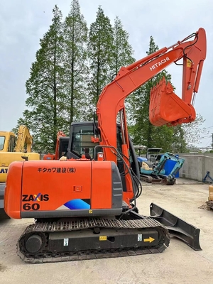 90% Χρησιμοποιούμενο Hitachi ZX60 Μίνι Εκσκαφέας 6 τόνων Κατασκευασμένο στην Ιαπωνία για τις βιομηχανικές σας ανάγκες