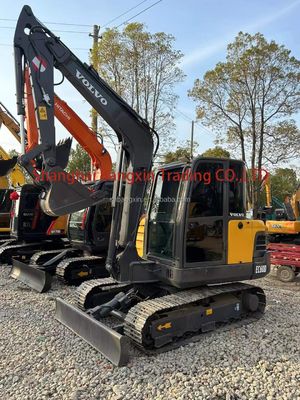 Δεύτερο χέρι VOLVO EC60D Μίνι Excavator με αρχική υδραυλική βαλβίδα και κινητήρα ISUZU
