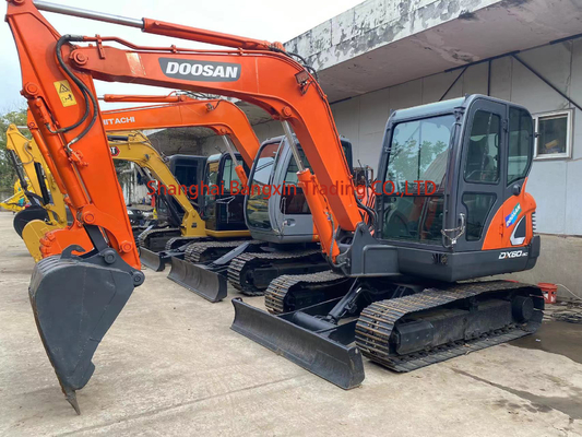Καλύτερη μεταχειρισμένη μίνι εκσκαφέας Doosan DX60 στη Σαγκάη με πιστοποίηση EPA / CE