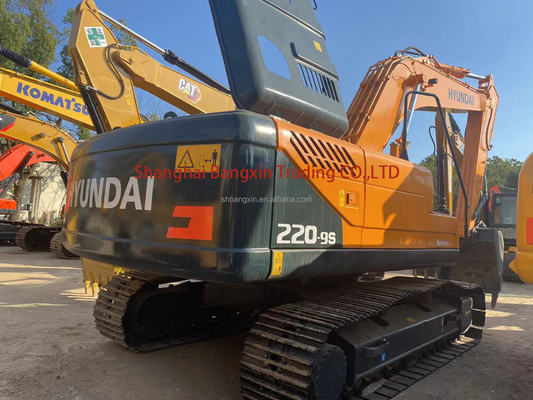 22000 KG βάρος μηχανής Χρησιμοποιούμενο Hyundai R220-9S Excavator Δεύτερο χέρι Cummins κινητήρα