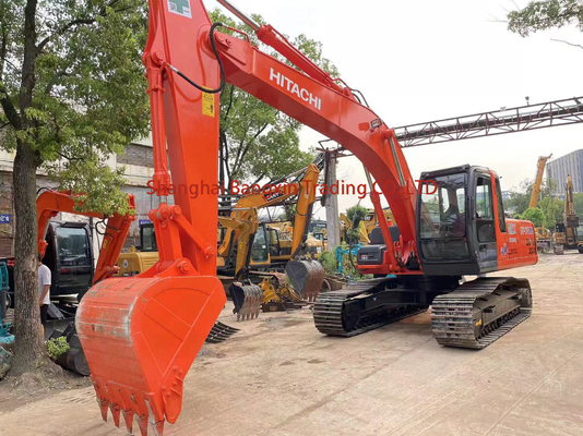 Χρησιμοποιούμενη εκσκαφέας Hitachi ZX200 Crawler Εκσκαφέας δεύτερου χεριού Πρωτότυπη πιστοποίηση EPA / CE