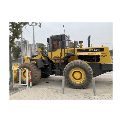 Ο χρόνος παράδοσης του φορτιστή τροχών Komatsu WA470 7 ημέρες ισχυρή ισχύς και υδραυλική σταθερότητα